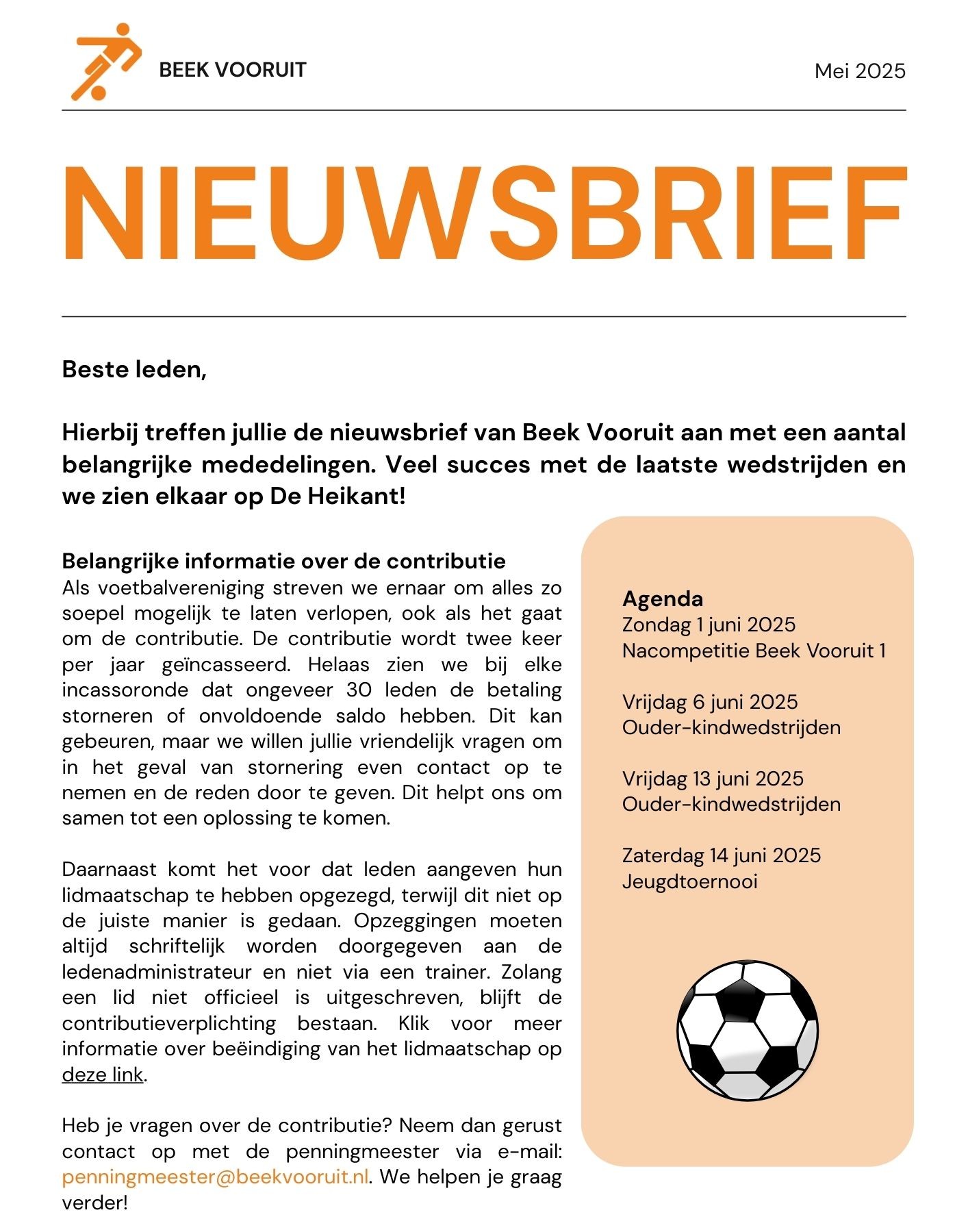 Nieuwsbrief mei 2025