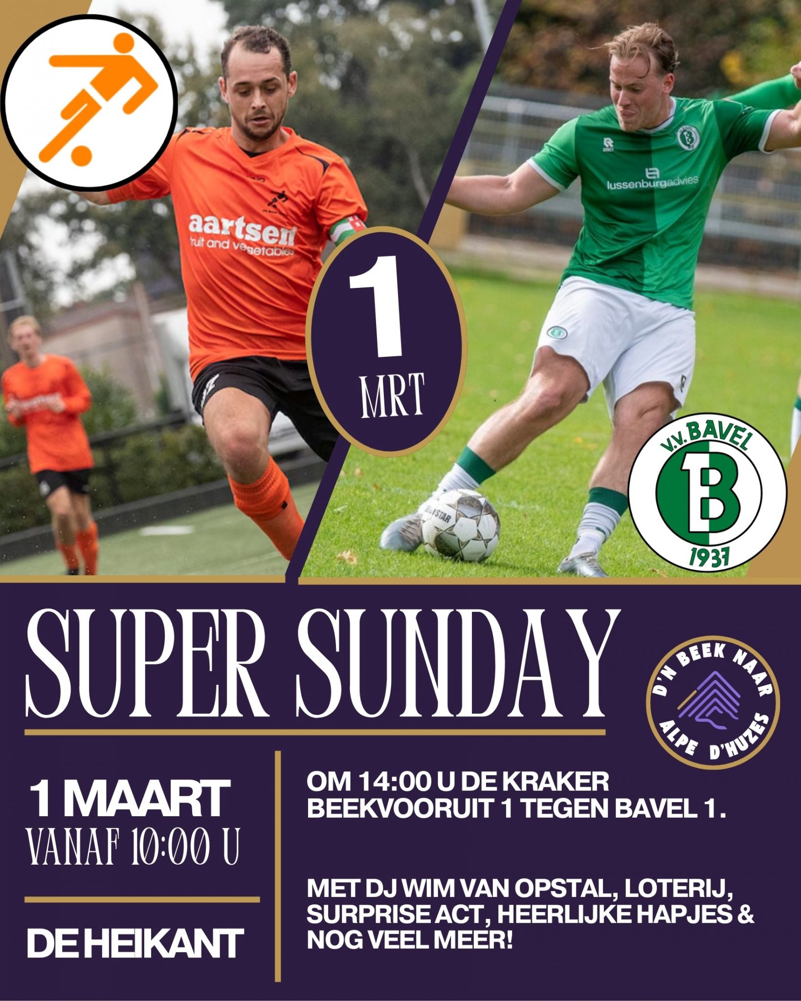 zondag 1 maart 2026 Super Sunday: sport, gezelligheid én Alpe d’HuZes!